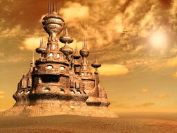Castle in desert